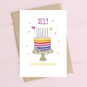 Penblwydd Hapus - 21 (Happy Birthday - 21)