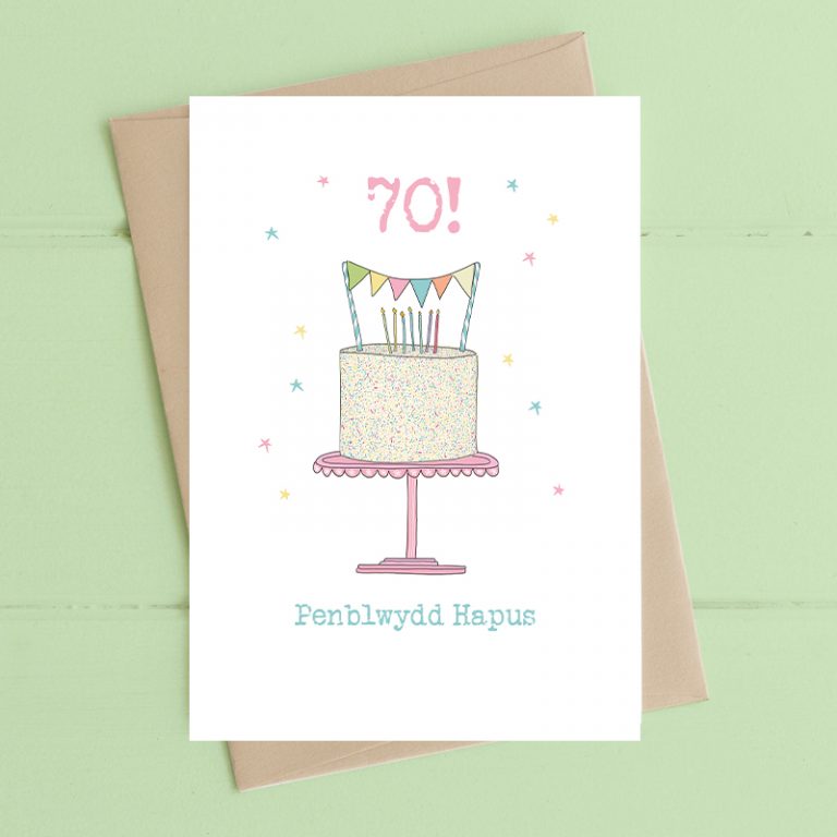 Penblwydd Hapus - 60 (Happy Birthday - 60) - Dandelion Stationery
