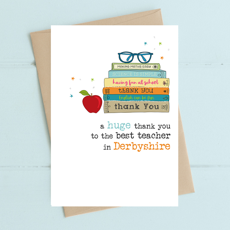 Personalised - huge thank you - best teacher in X - Dandelion Stationery