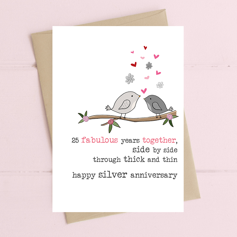 25 fabulous years together - Happy Silver Wedding Anniversary ...