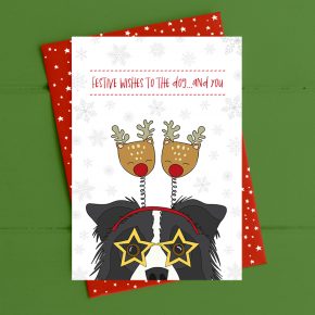SALE! Festive wishes to the dog... and you