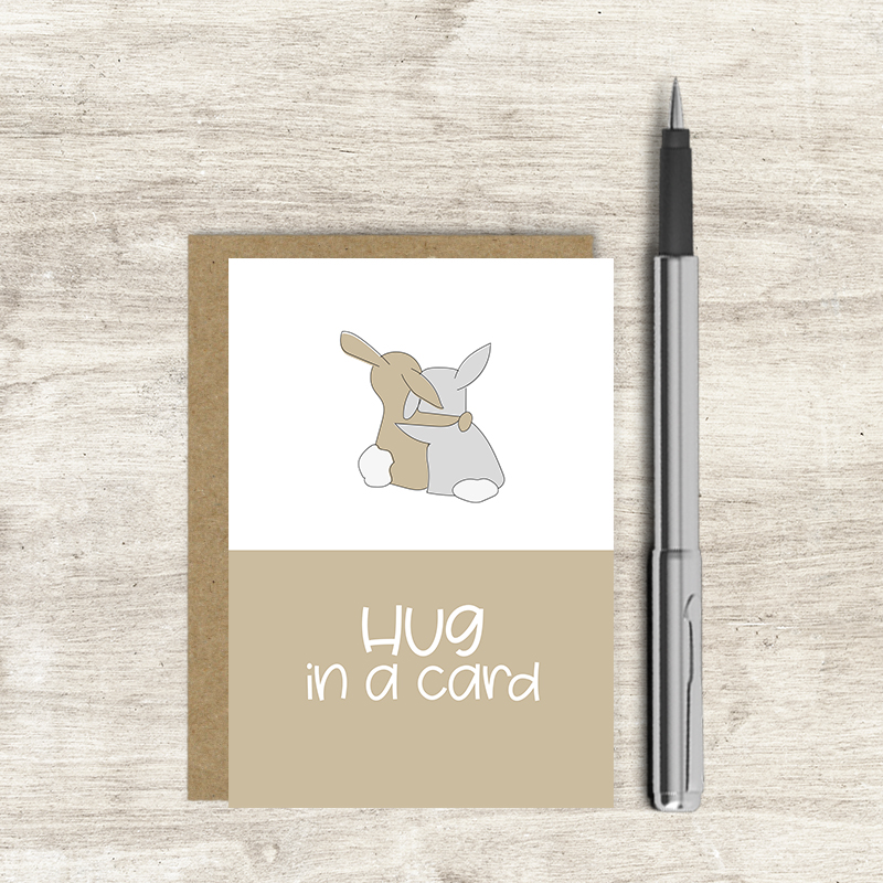 Hug In A Card 100 Naked Dandelion Stationery