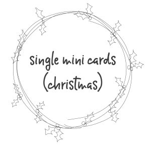 A7 SINGLE Christmas mini cards