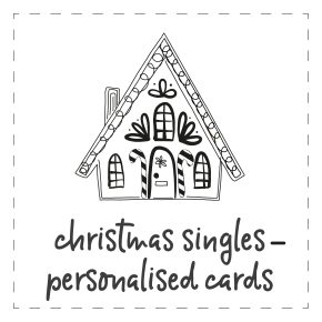 christmas singles - personalised