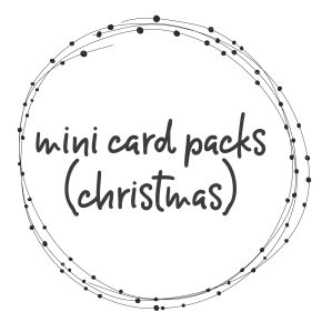 Mini Card packs (Christmas)