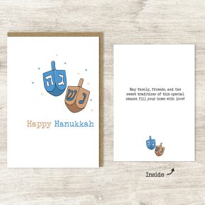 Happy Hanukkah / Inside - May family, friends and the sweet traditions of this special season fill your home with love!