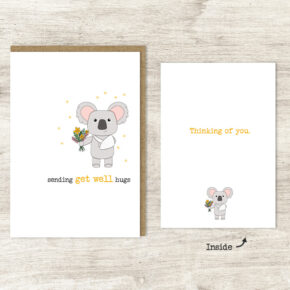 Get well hugs / Inside - Thinking of you