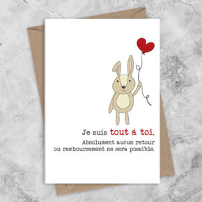 Je suis tout à toi.