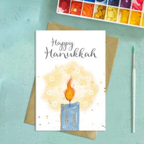 Happy Hanukkah - Candle