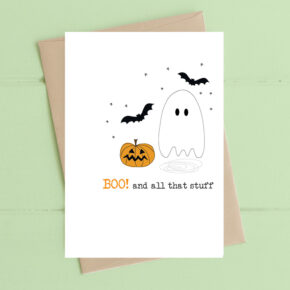 Boo and all that stuff - Ghost and pumpkin