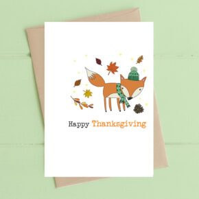 Happy Thanksgiving - Autumn Fox