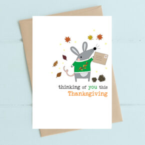 Thinking of you this Thanksgiving - Autumn Mouse