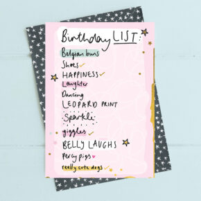 Birthday List - Pink
