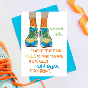 Running hack - Hills - Greetings Card (Running)