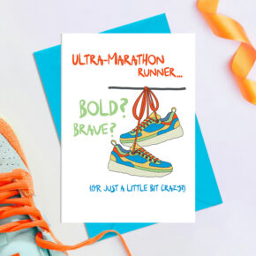 Ultra Marathon Runner  - Greetings Card (Running)