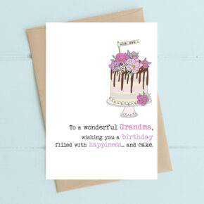 Grandma - birthday filled with happiness and cake