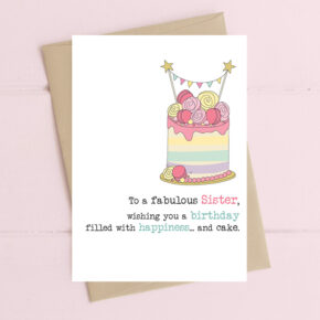 Sister - birthday filled with happiness and cake