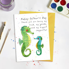 Father's day, thank you - Sea horses